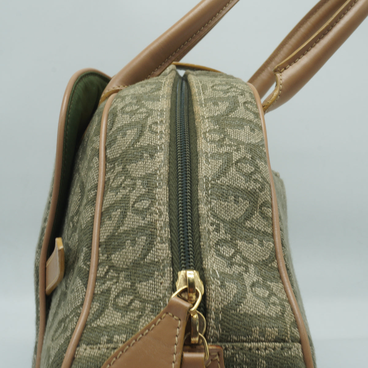Dior	Diorissimo Saddle Bowler Bag Large Olive GHW