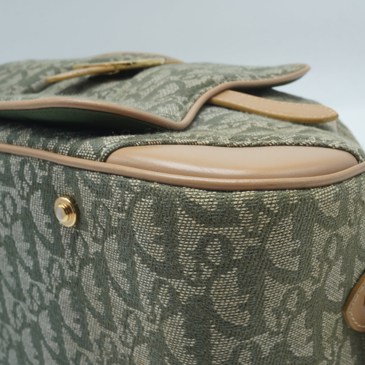 Dior	Diorissimo Saddle Bowler Bag Large Olive GHW
