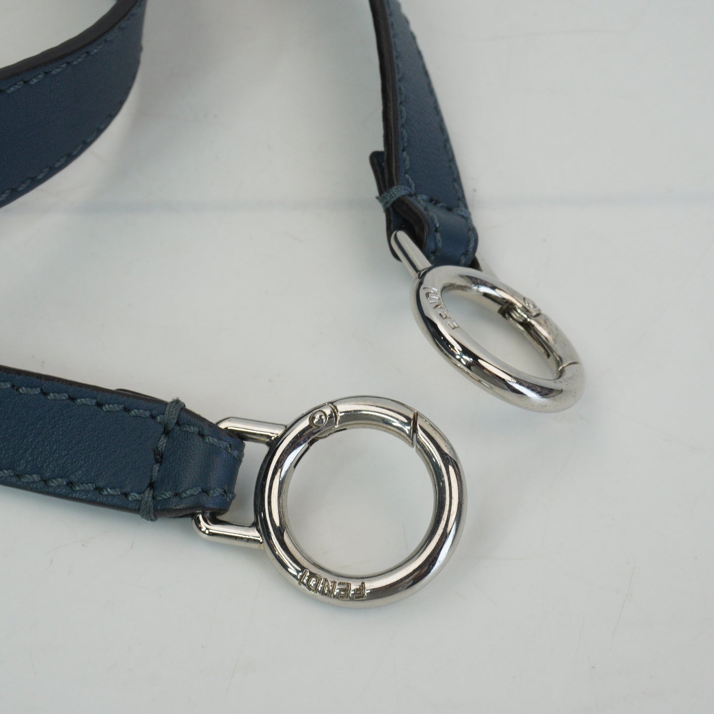 Fendi Peekaboo Twist Lock  Blue & Orange SHW Large