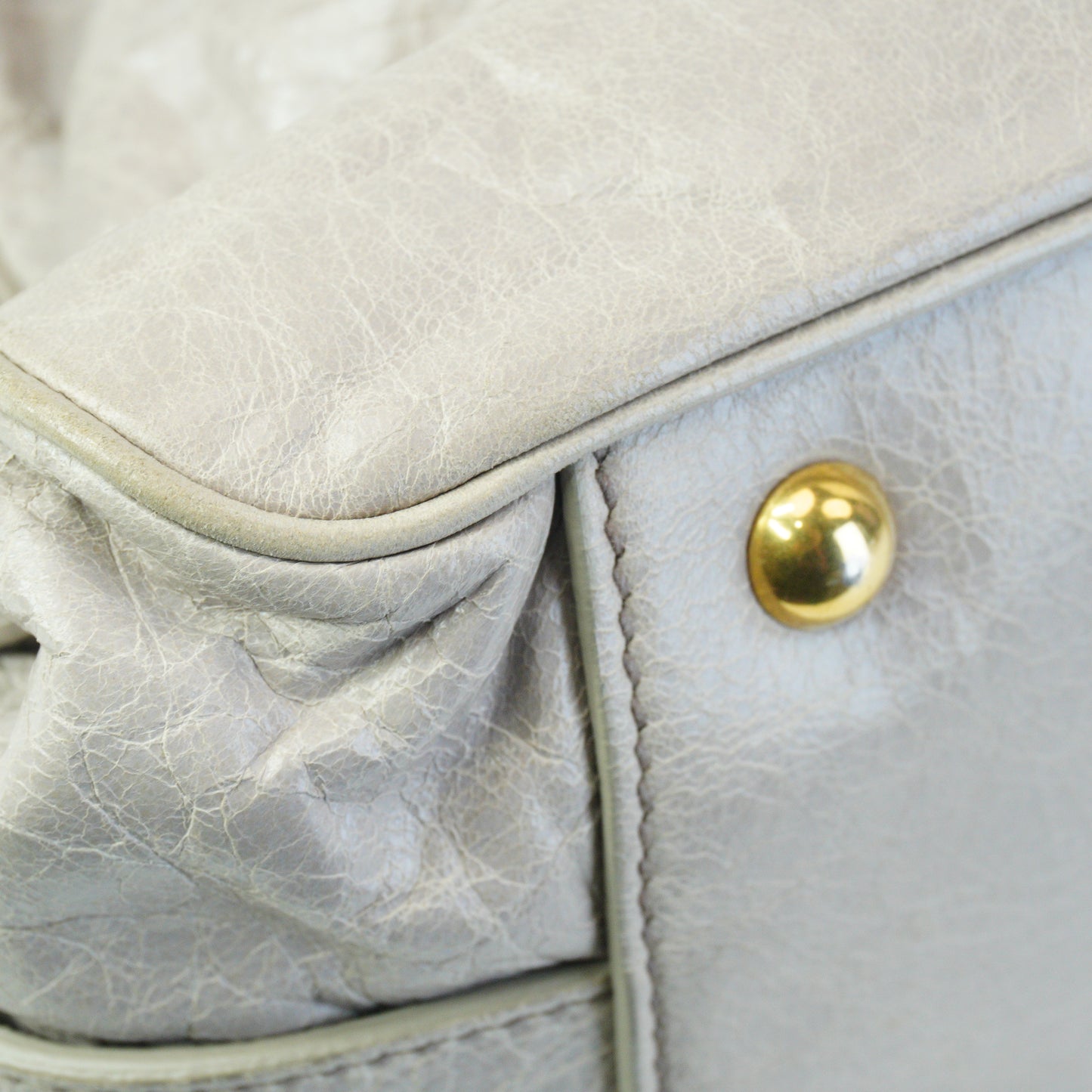 MiuMiu	Nappa Leather Charm Top Handle Bag GHW Small
