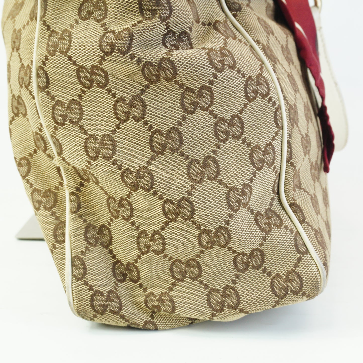 Gucci Positano Scarf Tote GHW Medium