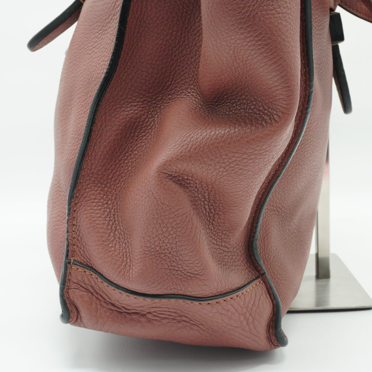Valentino	Garavani Tote Leather Handbag Taupe Pink Medium GHW