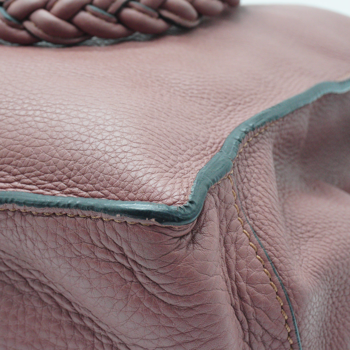 Valentino	Garavani Tote Leather Handbag Taupe Pink Medium GHW