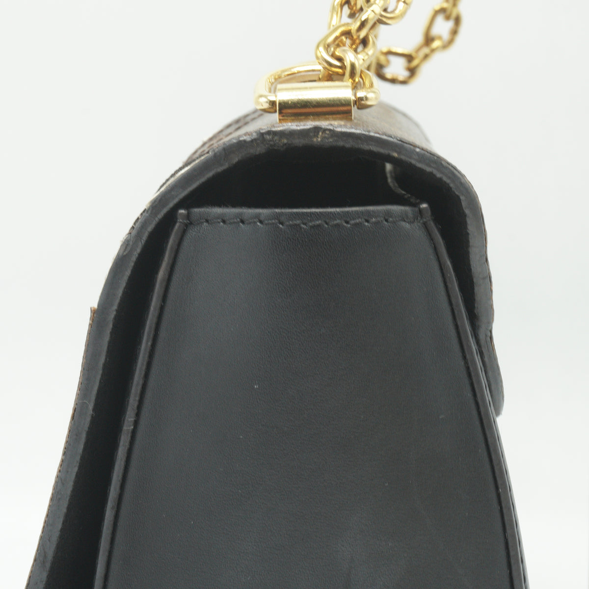 Louis Vuitton	Twist Handbag Limited Edition Brogue Reverse Monogram Canvas and Leather MM GHW