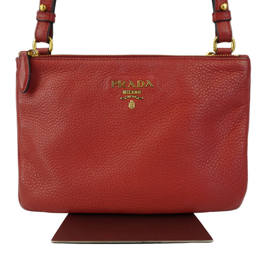 Prada Vitello Daino Red