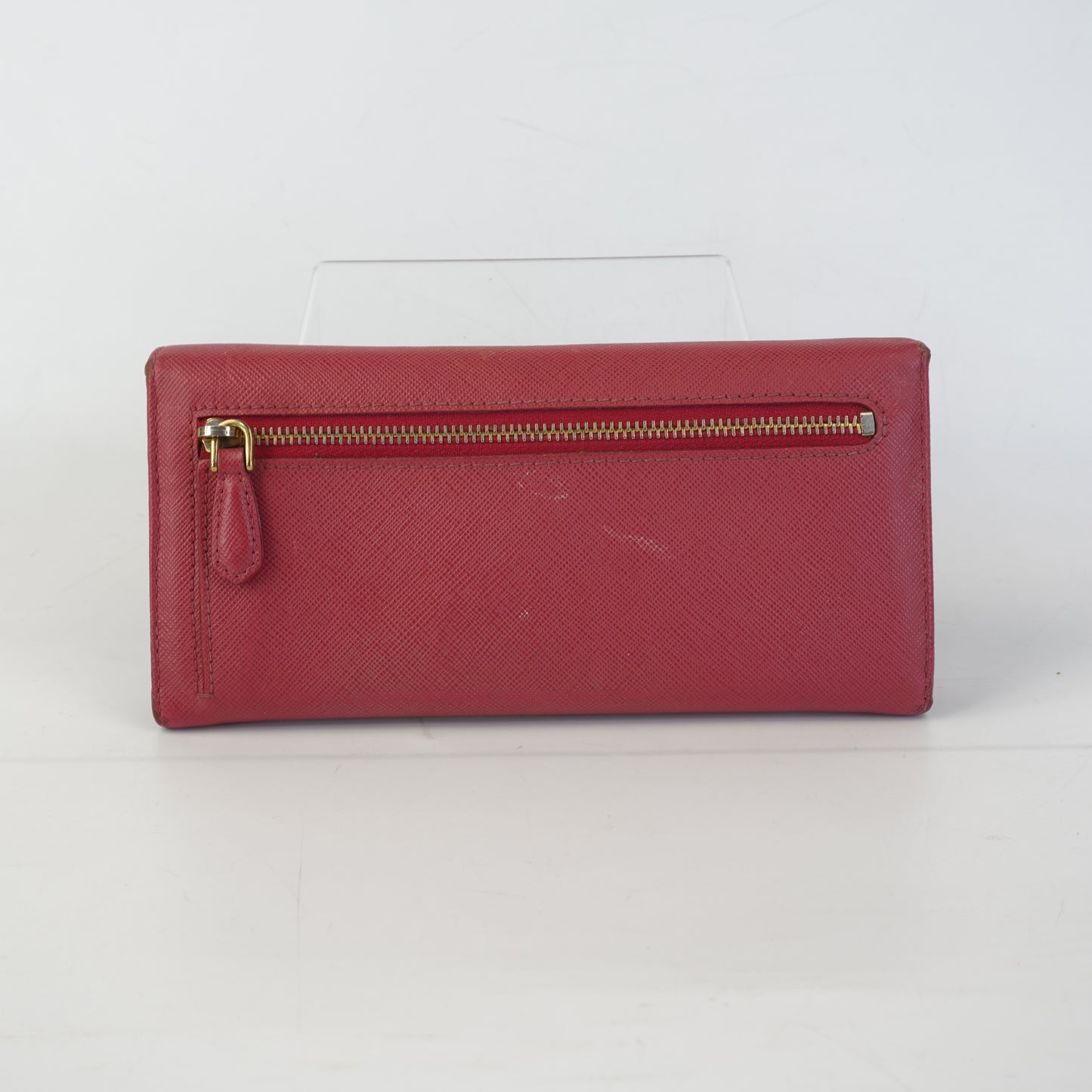 Prada Saffiano Leather Bow Continental