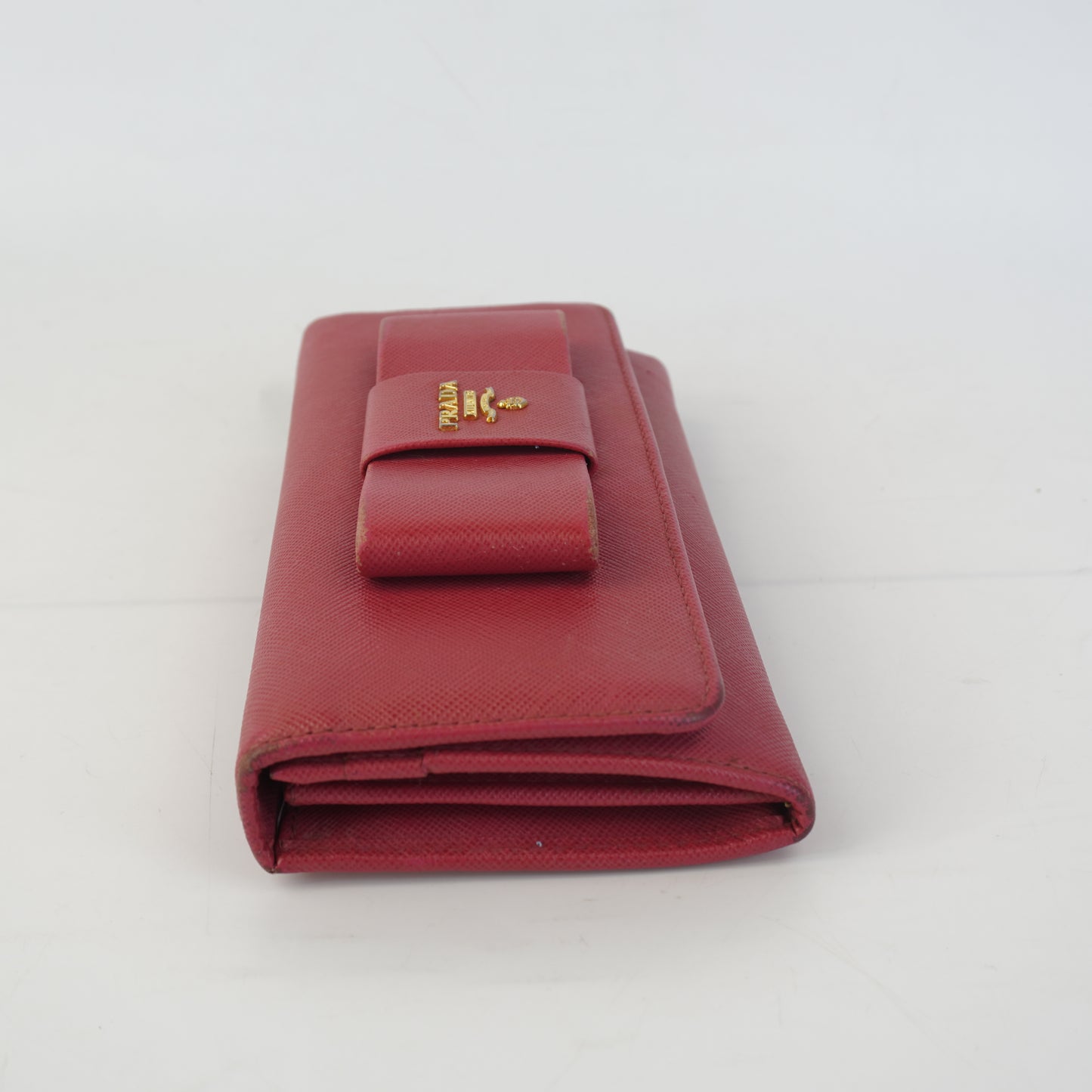 Prada Saffiano Leather Bow Continental