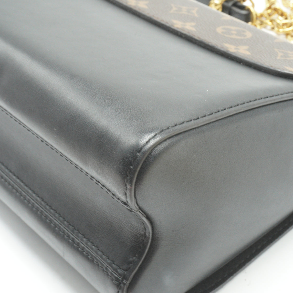 Louis Vuitton	Twist Handbag Limited Edition Brogue Reverse Monogram Canvas and Leather MM GHW