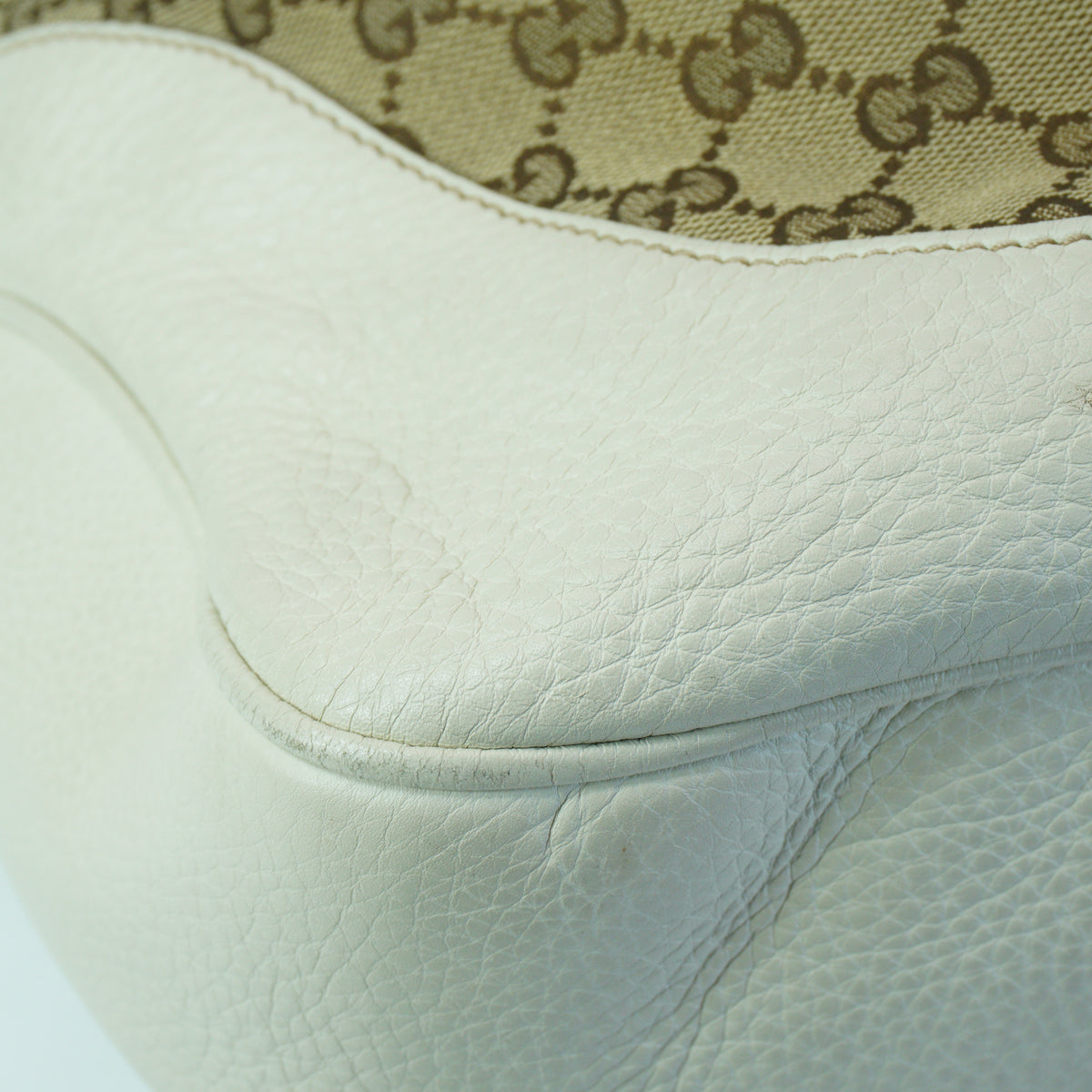 Gucci GG Canvas Bamboo Hobo Bag GHW Large