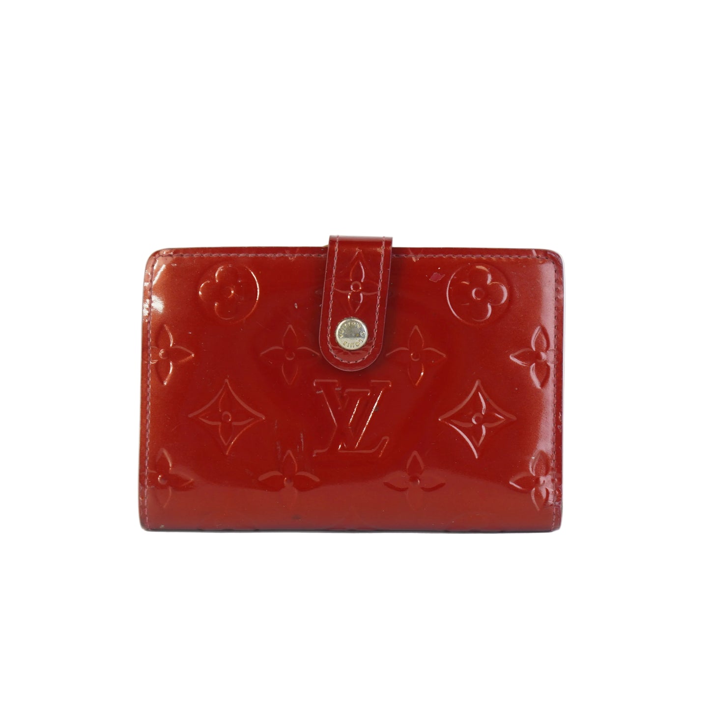 Louis Vuitton	Vernis Wallet Red