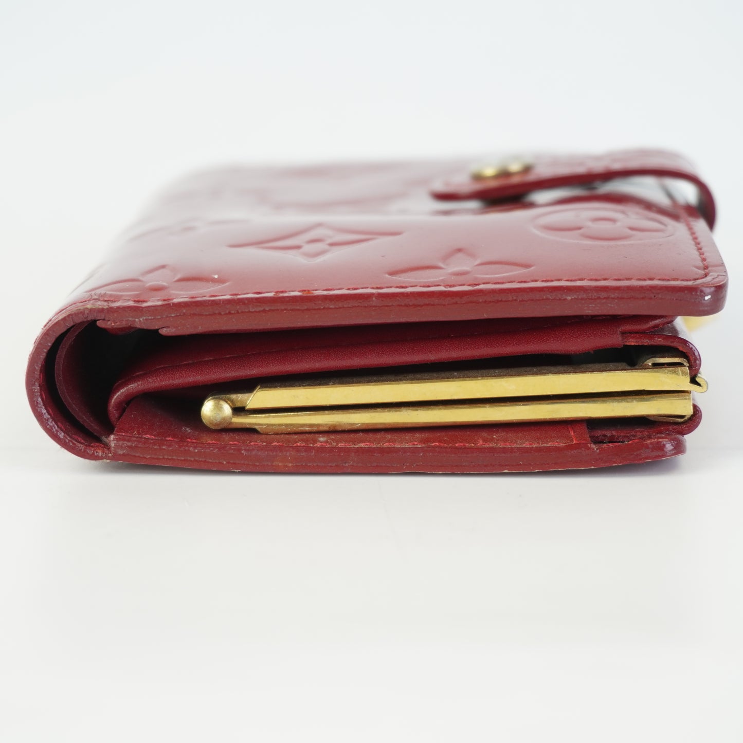 Louis Vuitton	Vernis Wallet Red