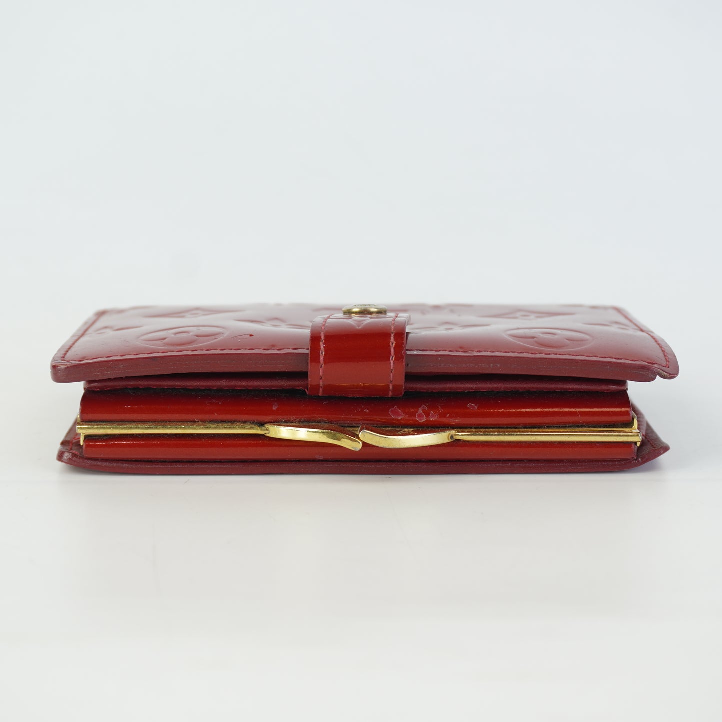 Louis Vuitton	Vernis Wallet Red