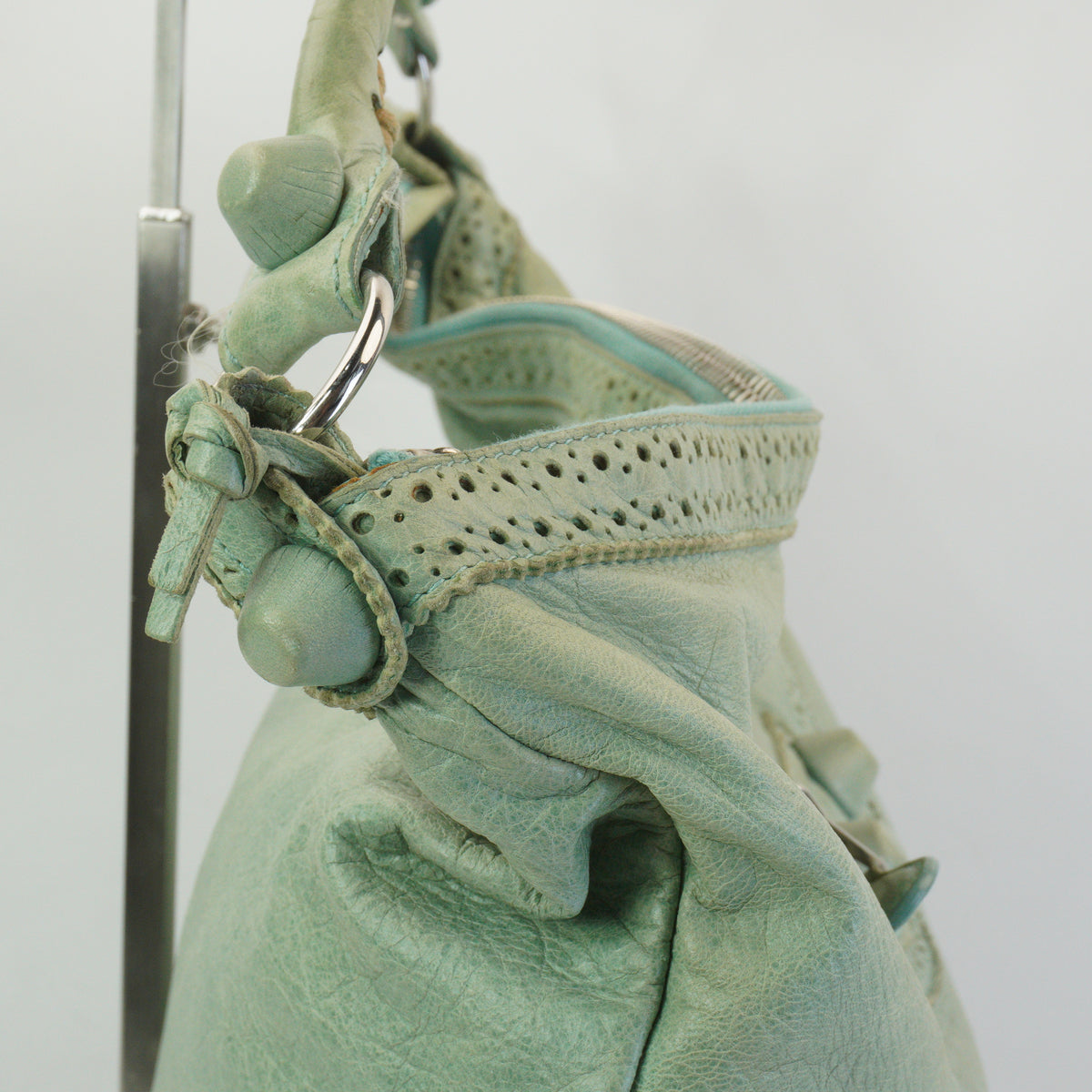 Balenciaga Giant  Day Hobo Bag Light Green SHW  Medium