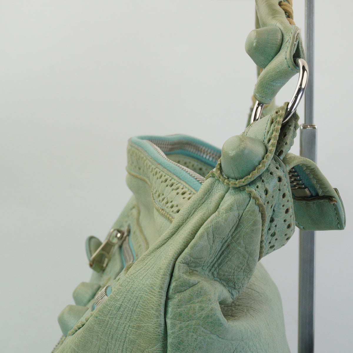 Balenciaga Giant  Day Hobo Bag Light Green SHW  Medium