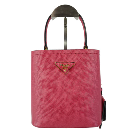 Prada Panier Small Saffiano Leather Bucket Bag