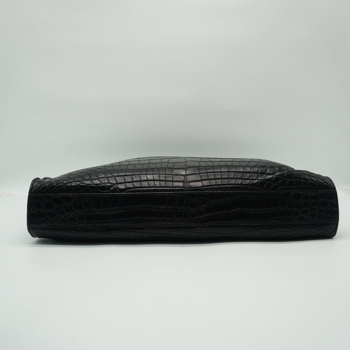 Fendi	Vintage black crocodile shoulder bag Large SHW