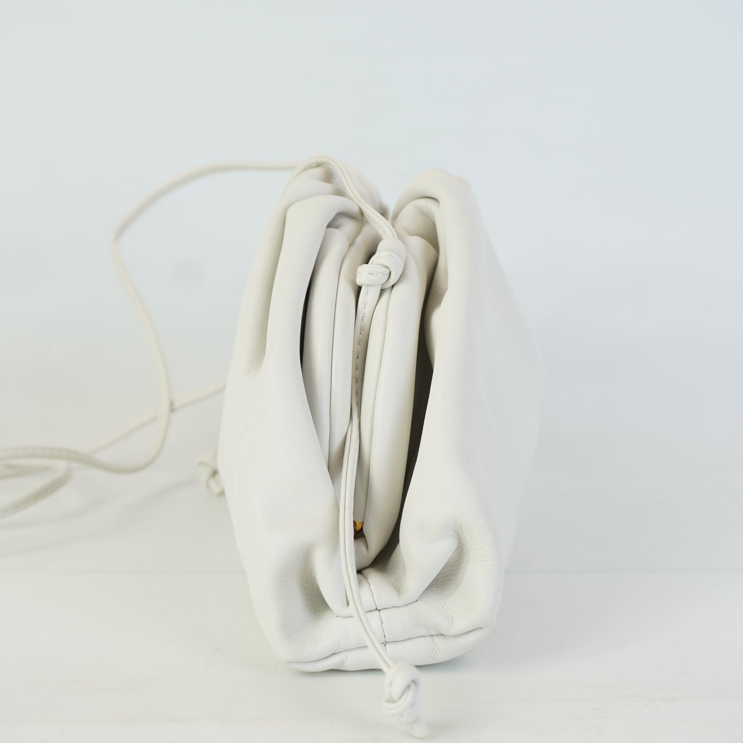 Bottega Veneta Pouch Clutch White