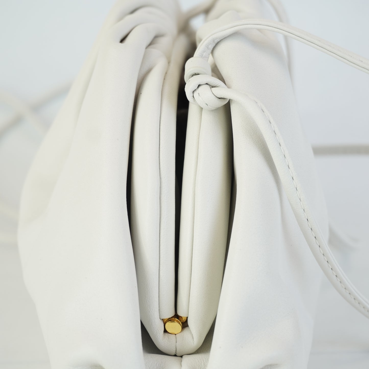 Bottega Veneta Pouch Clutch White