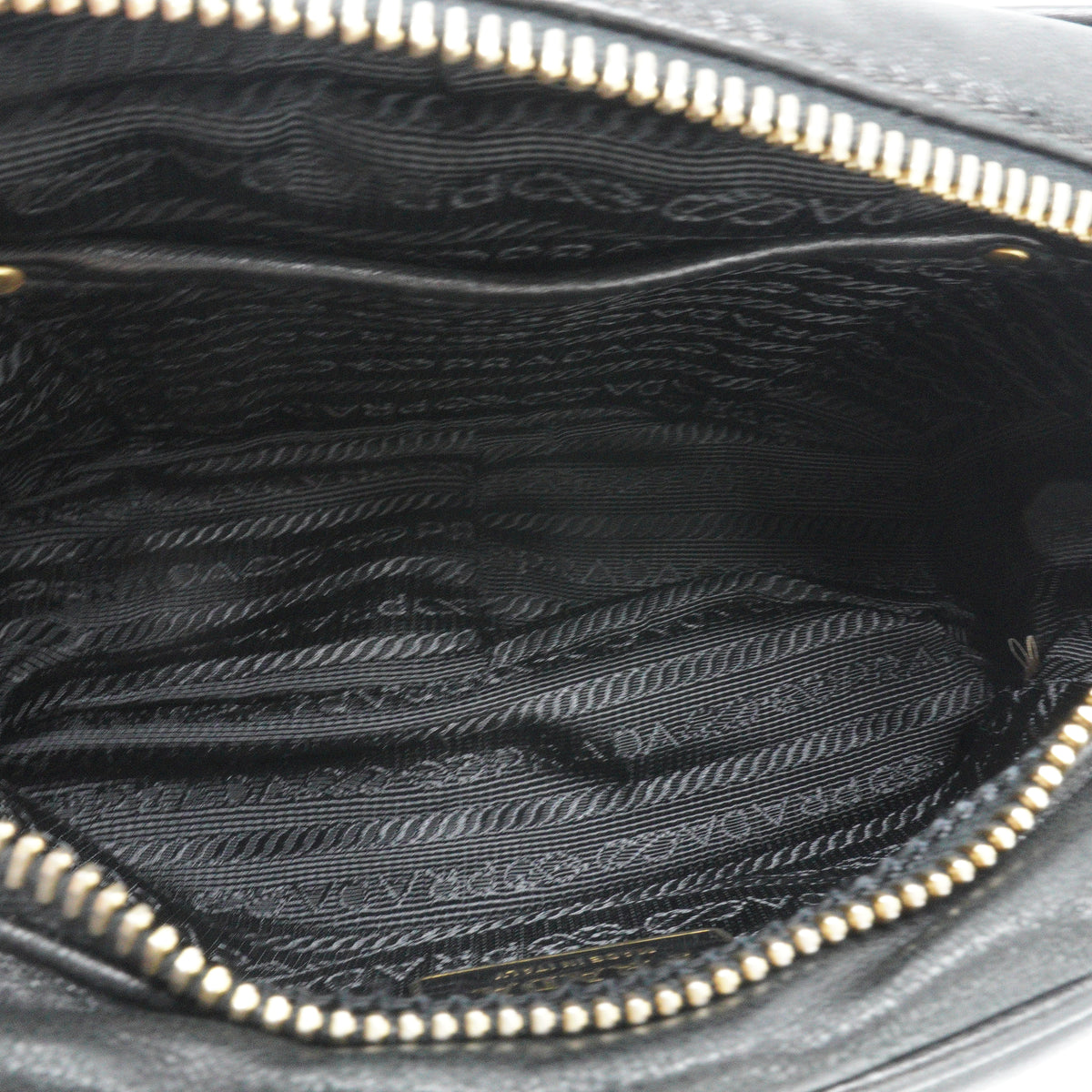 Prada Nappa Bow Camera Bag Small Black GHW