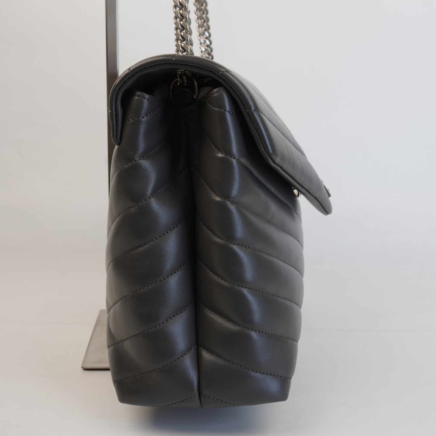 YSL	Loulou Quilted Pdded Grey