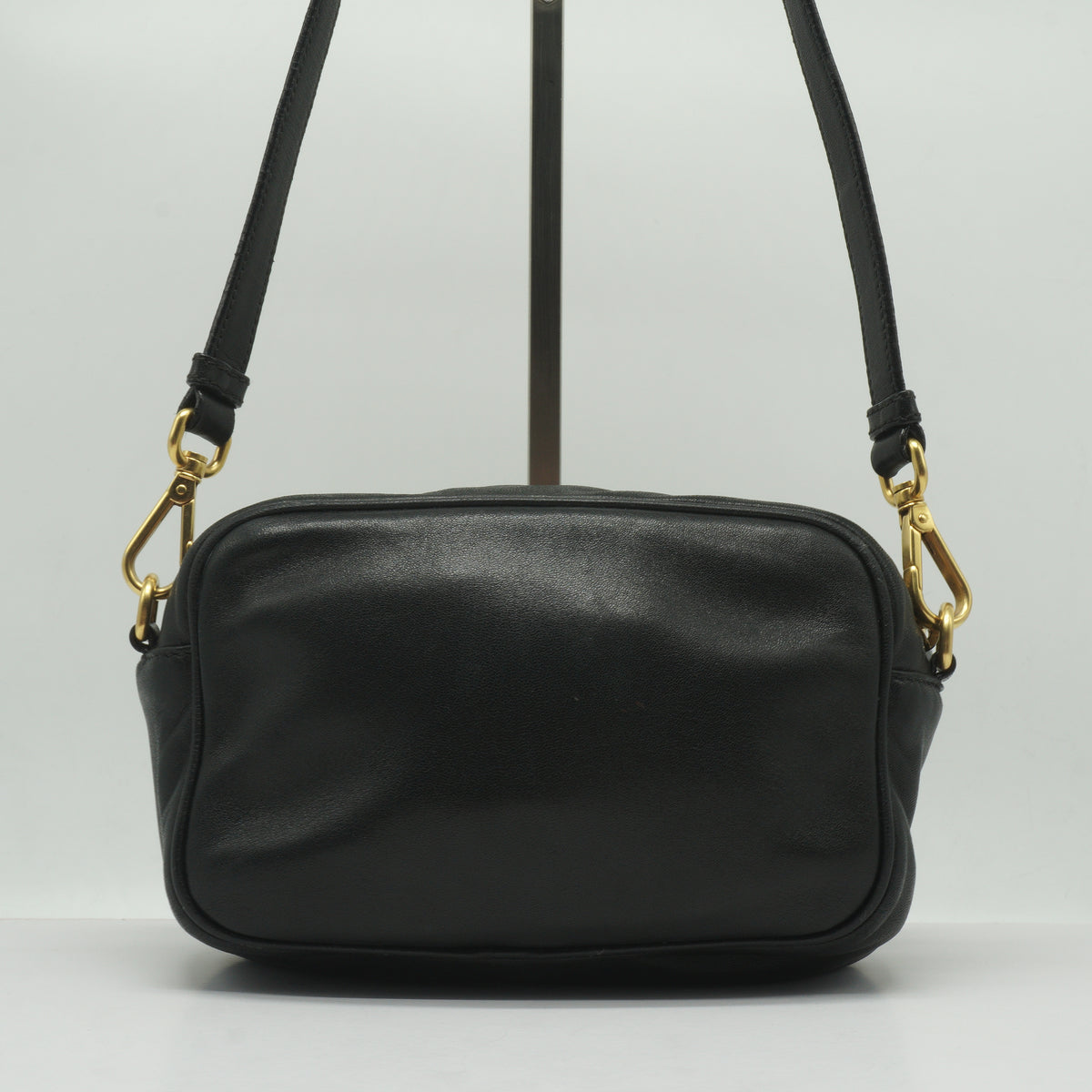 Prada Nappa Bow Camera Bag Small Black GHW