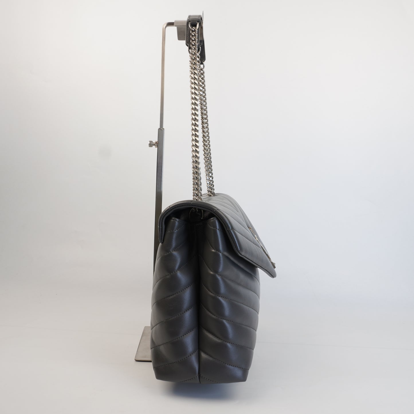 YSL	Loulou Quilted Pdded Grey