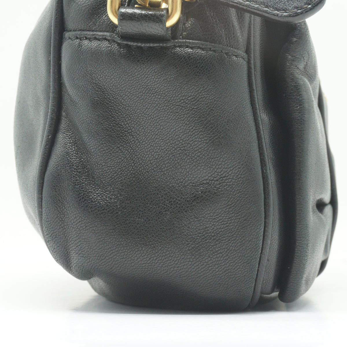 Prada Nappa Bow Camera Bag Small Black GHW