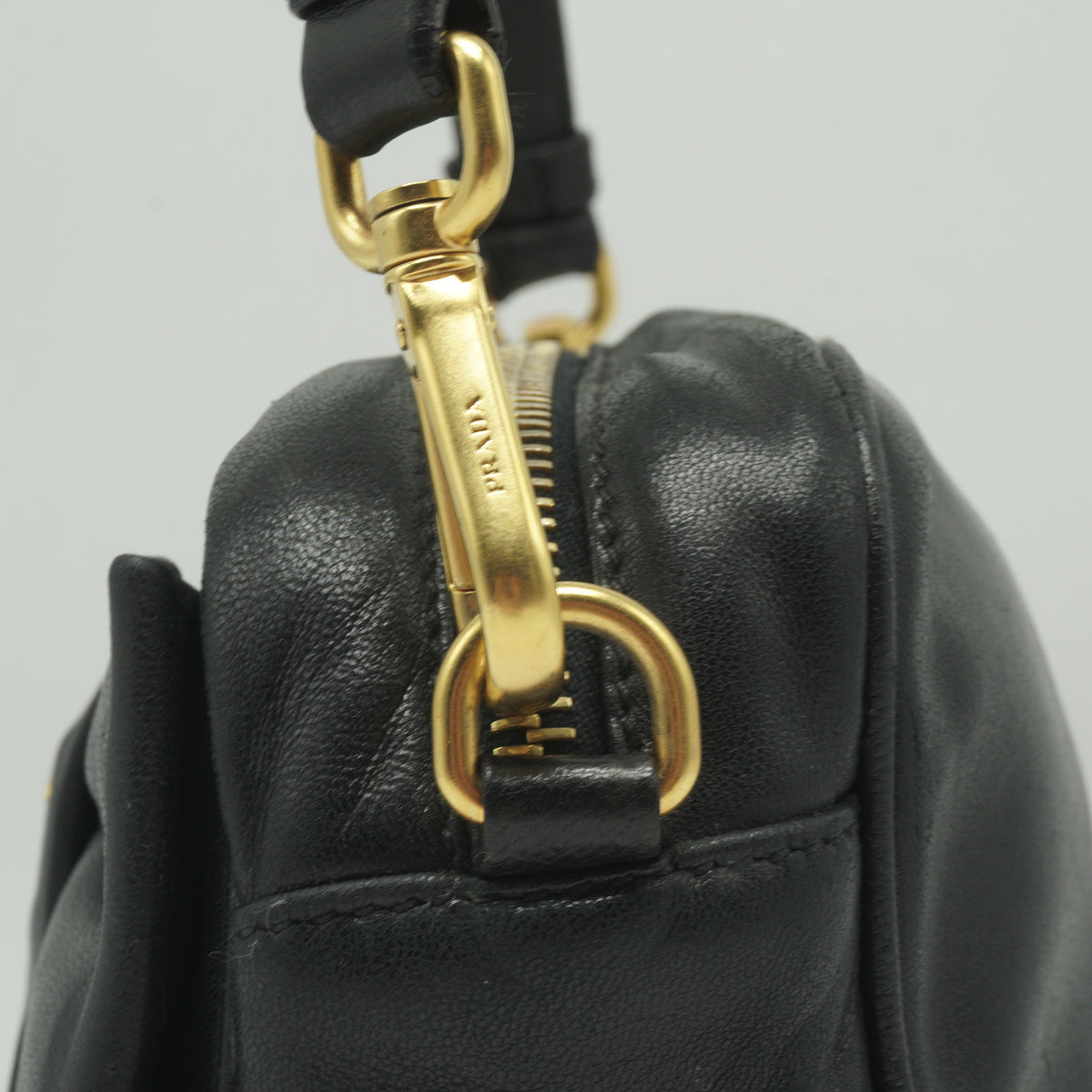 Prada Nappa Bow Camera Bag Small Black GHW