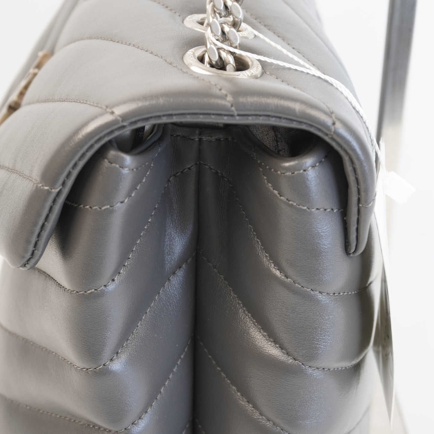 YSL	Loulou Quilted Pdded Grey