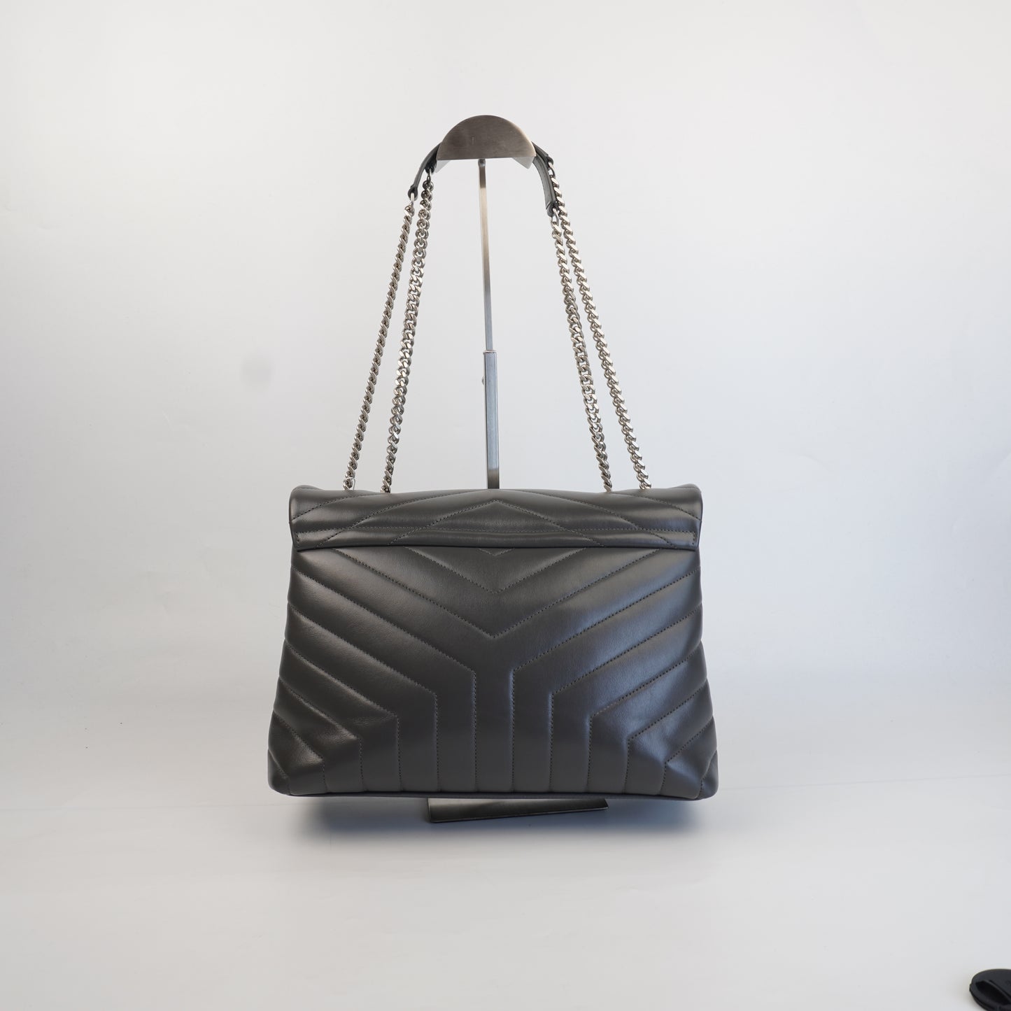 YSL	Loulou Quilted Pdded Grey