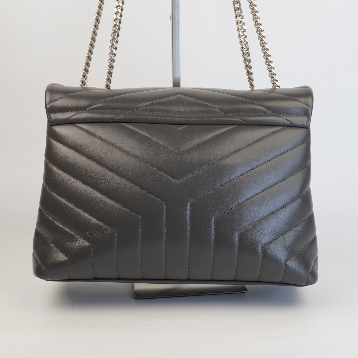 YSL	Loulou Quilted Pdded Grey