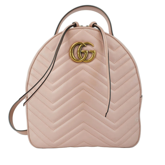 Gucci GG Marmont Matelasse Backpack Pink