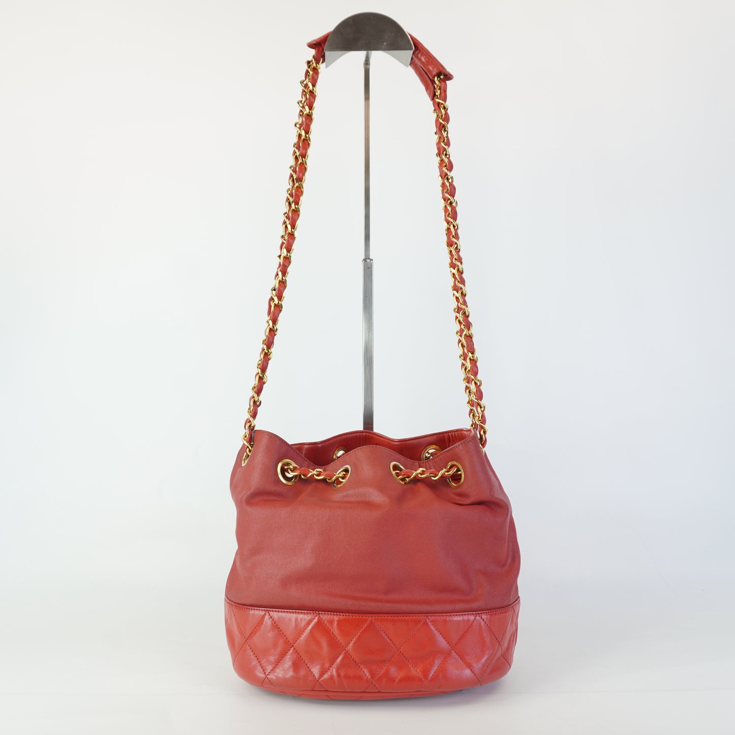 Chanel Red Bucket Bag