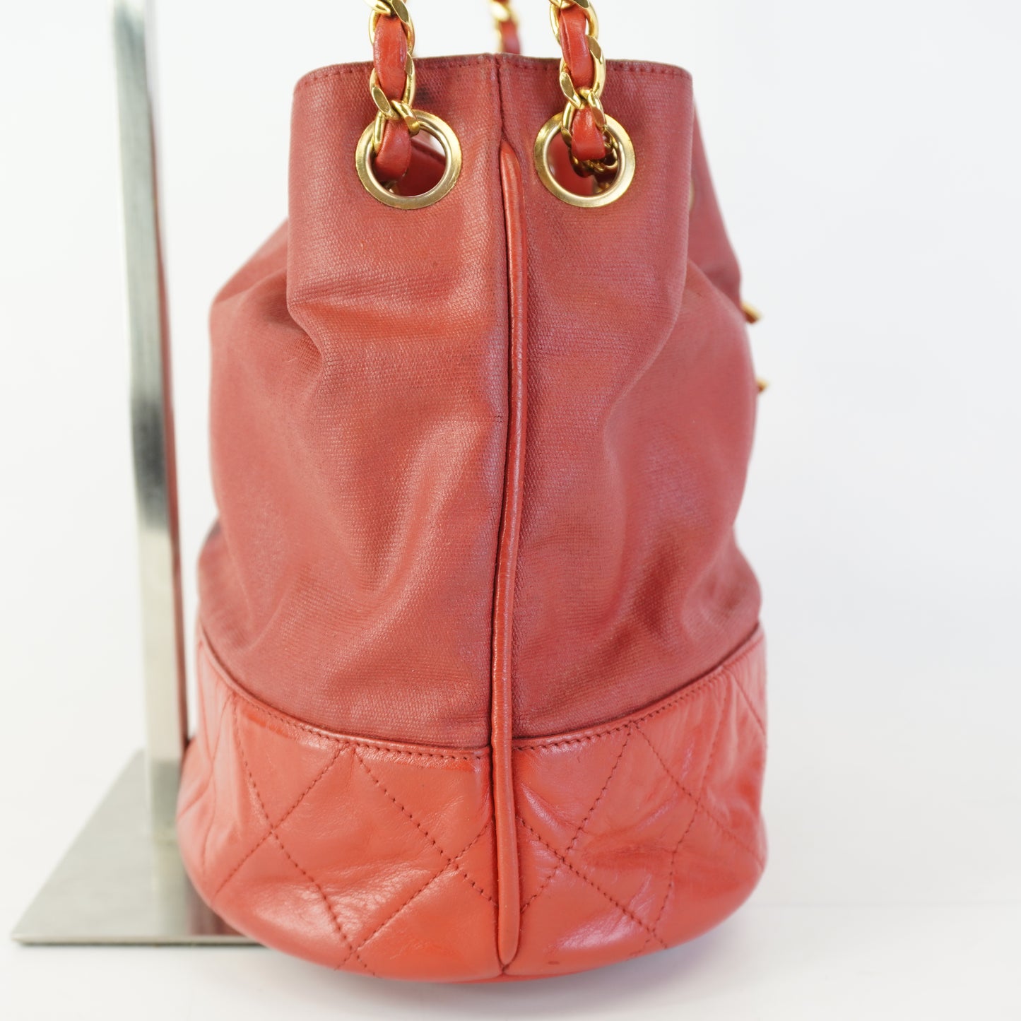 Chanel Red Bucket Bag