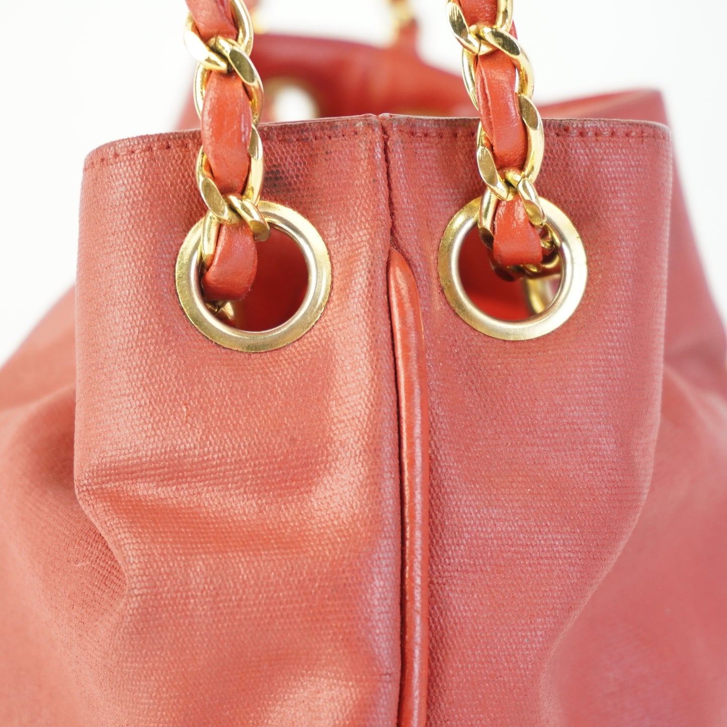 Chanel Red Bucket Bag