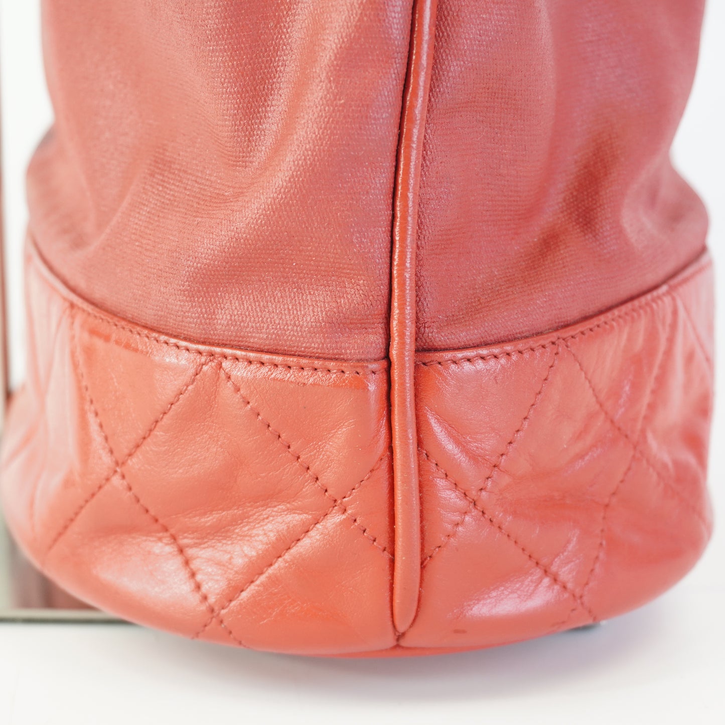 Chanel Red Bucket Bag