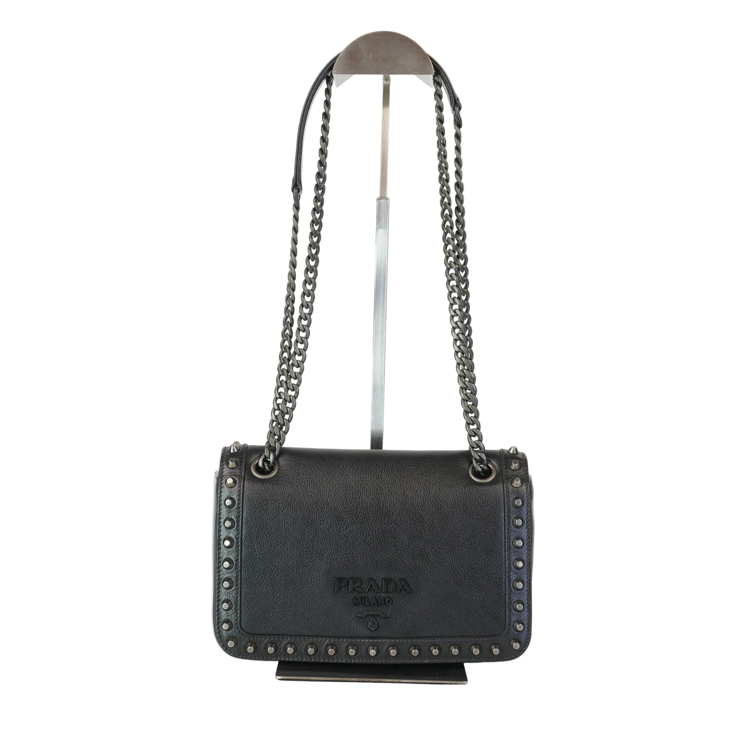 Prada Pattina Glace Studded