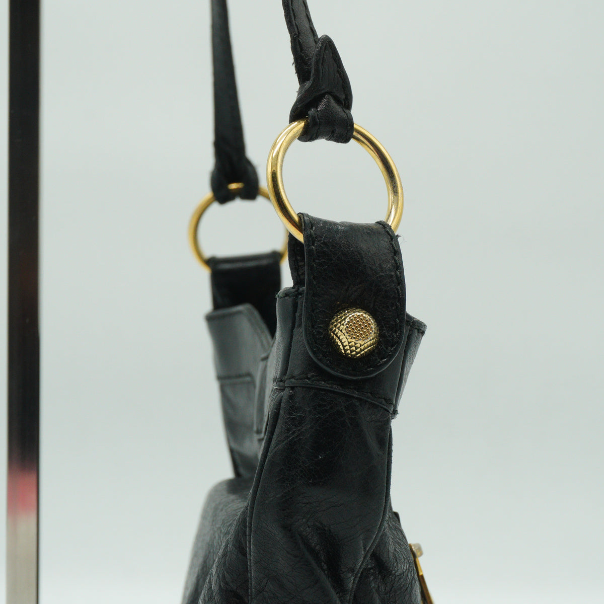 Balenciaga	Hip bag black GHW