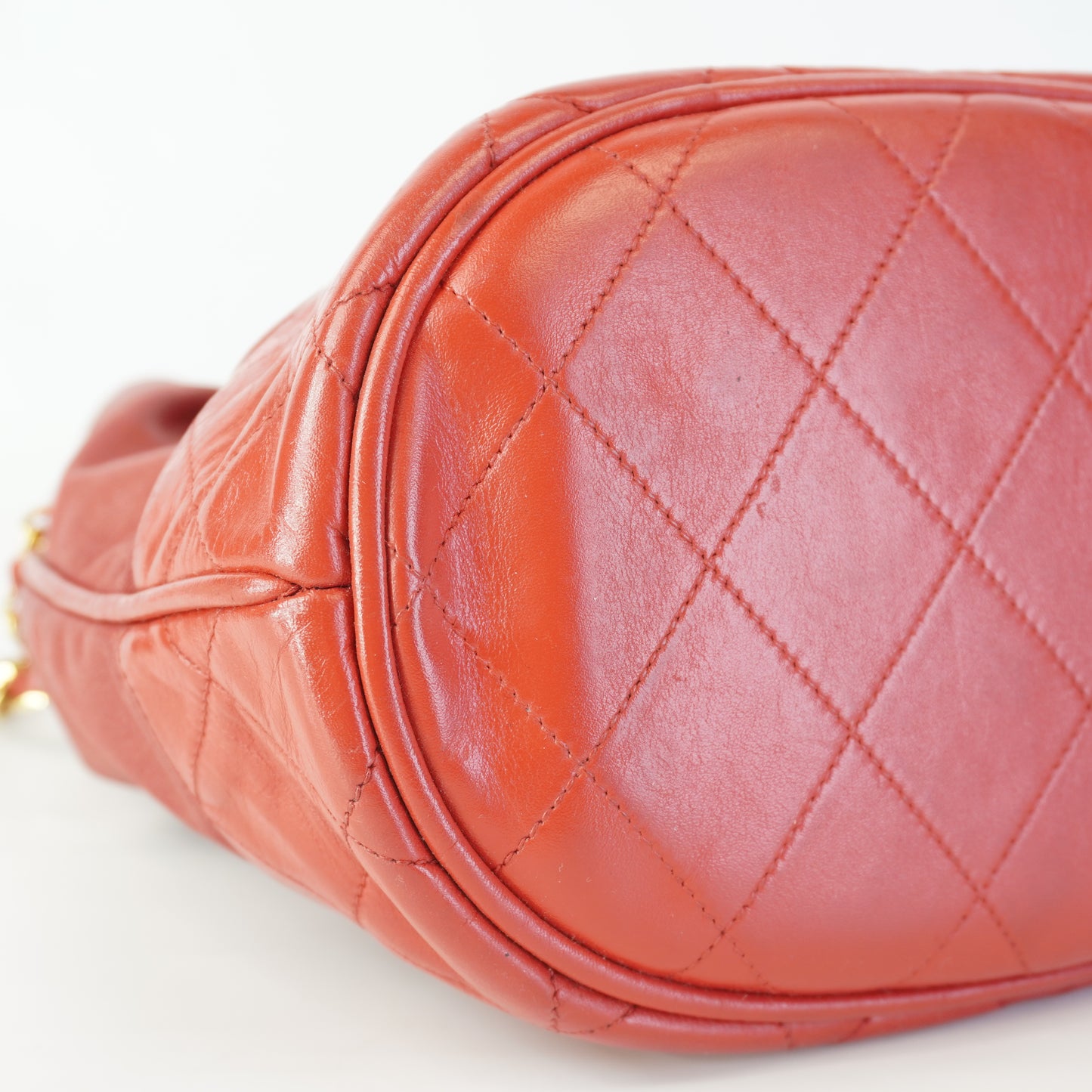 Chanel Red Bucket Bag