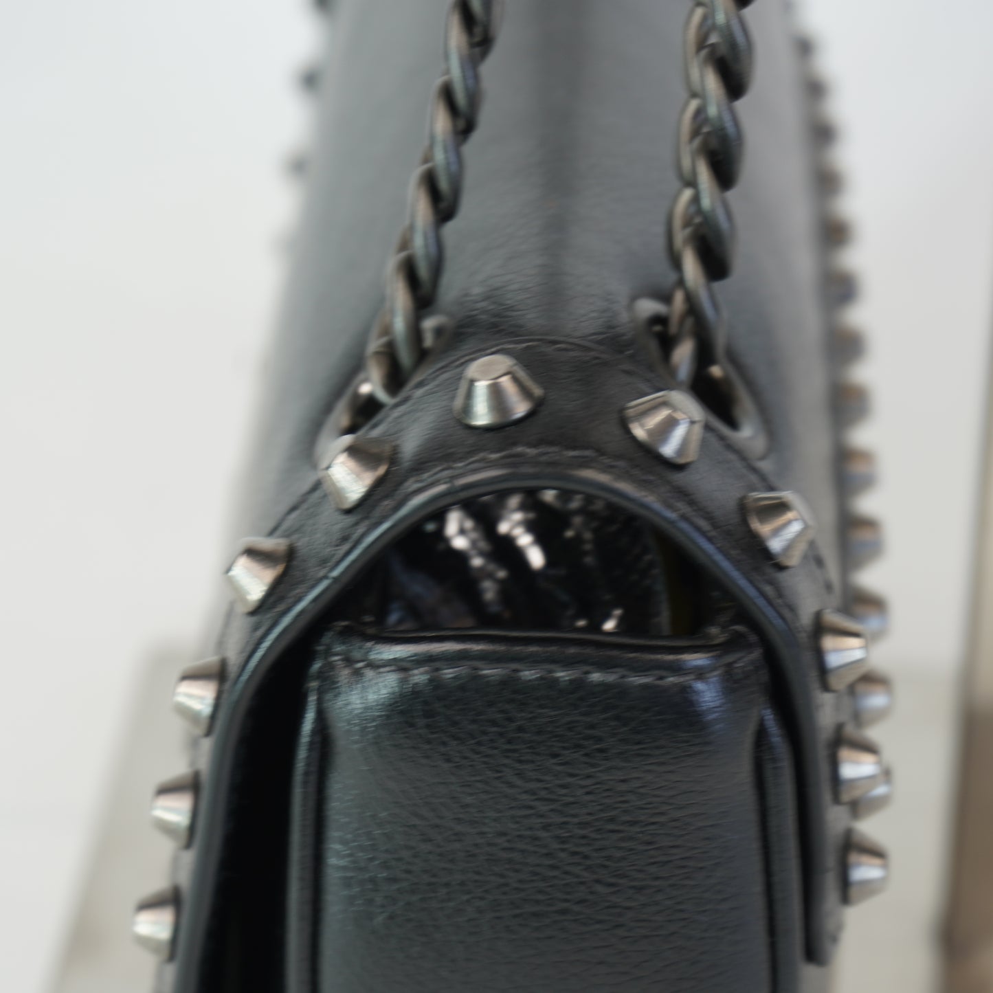 Prada Pattina Glace Studded
