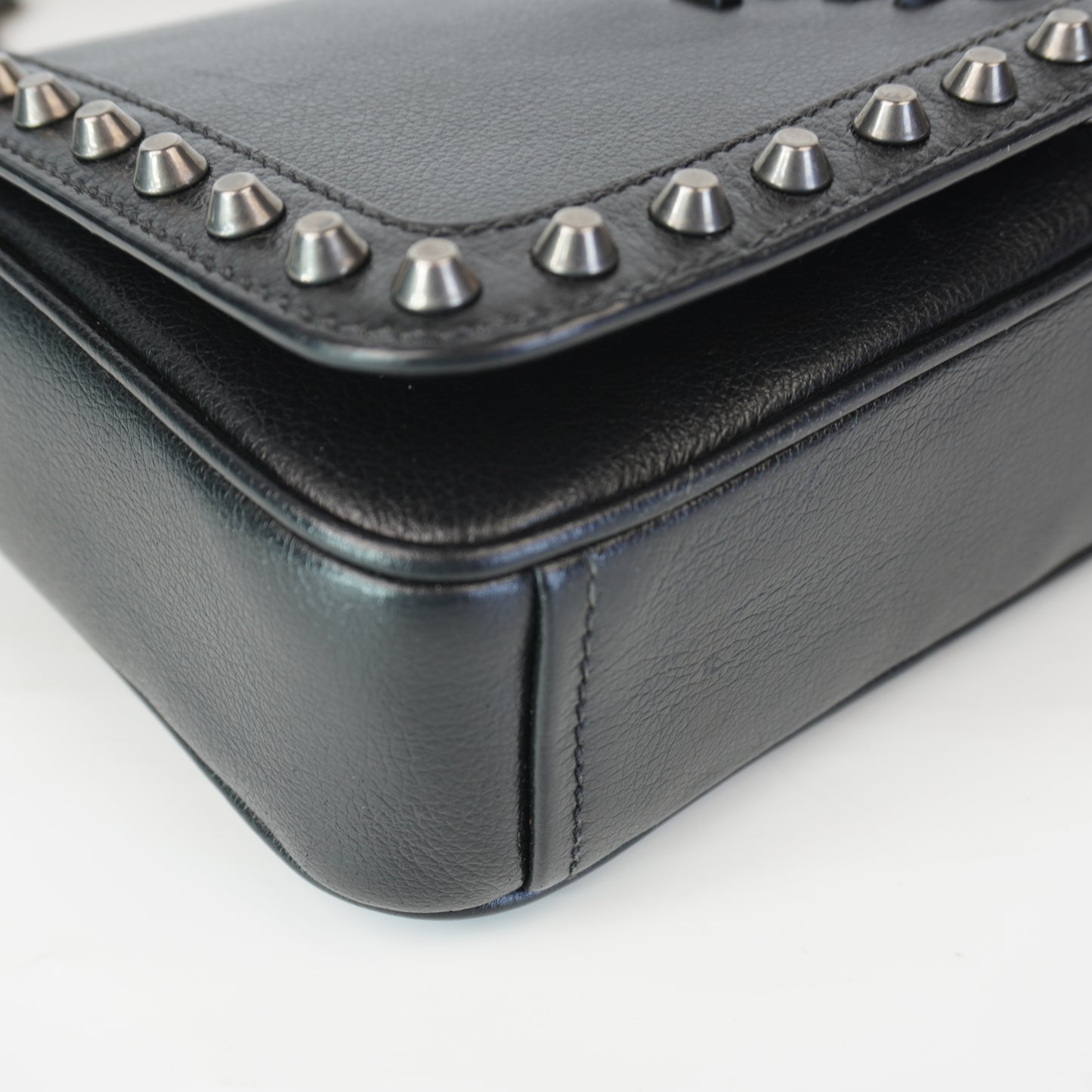 Prada Pattina Glace Studded