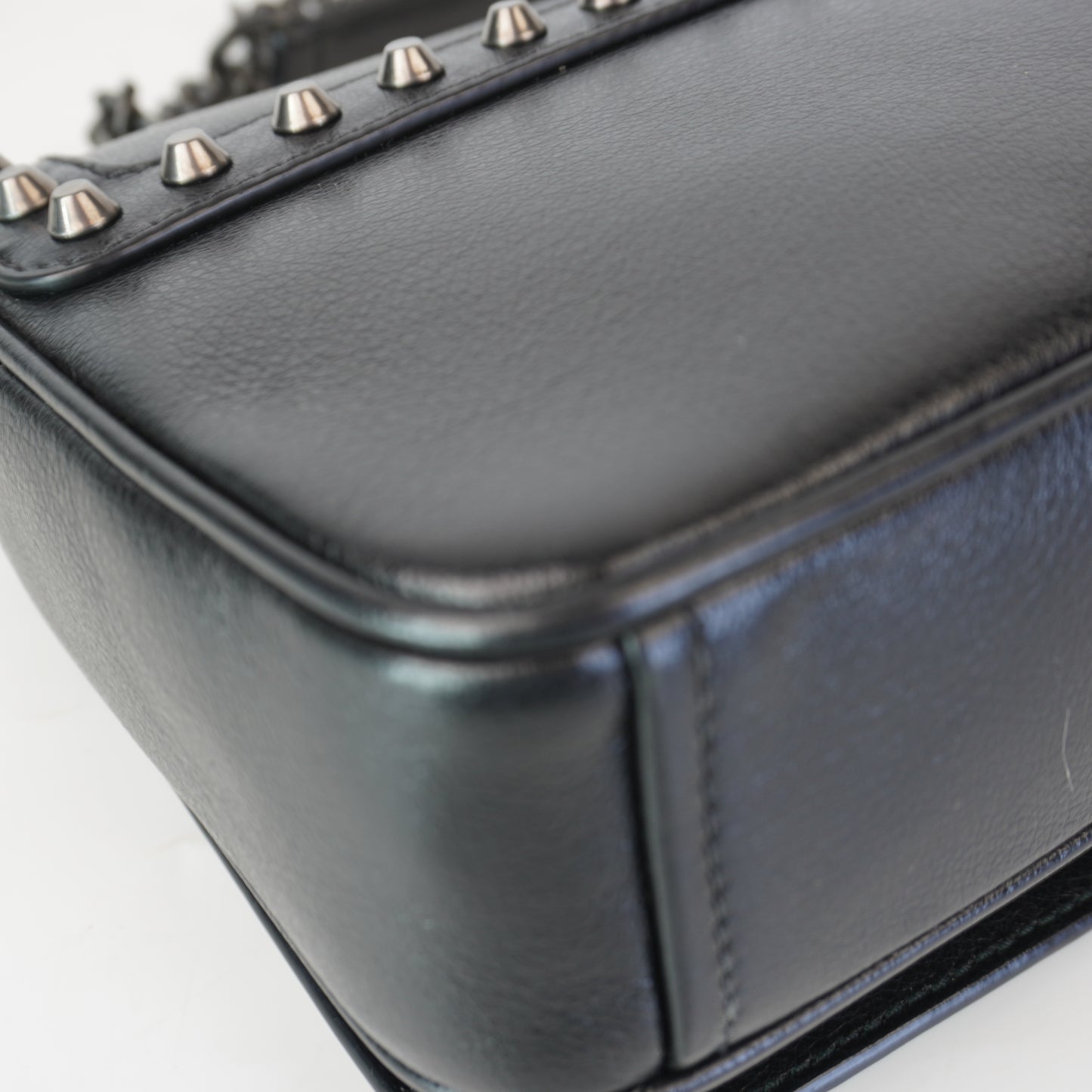 Prada Pattina Glace Studded