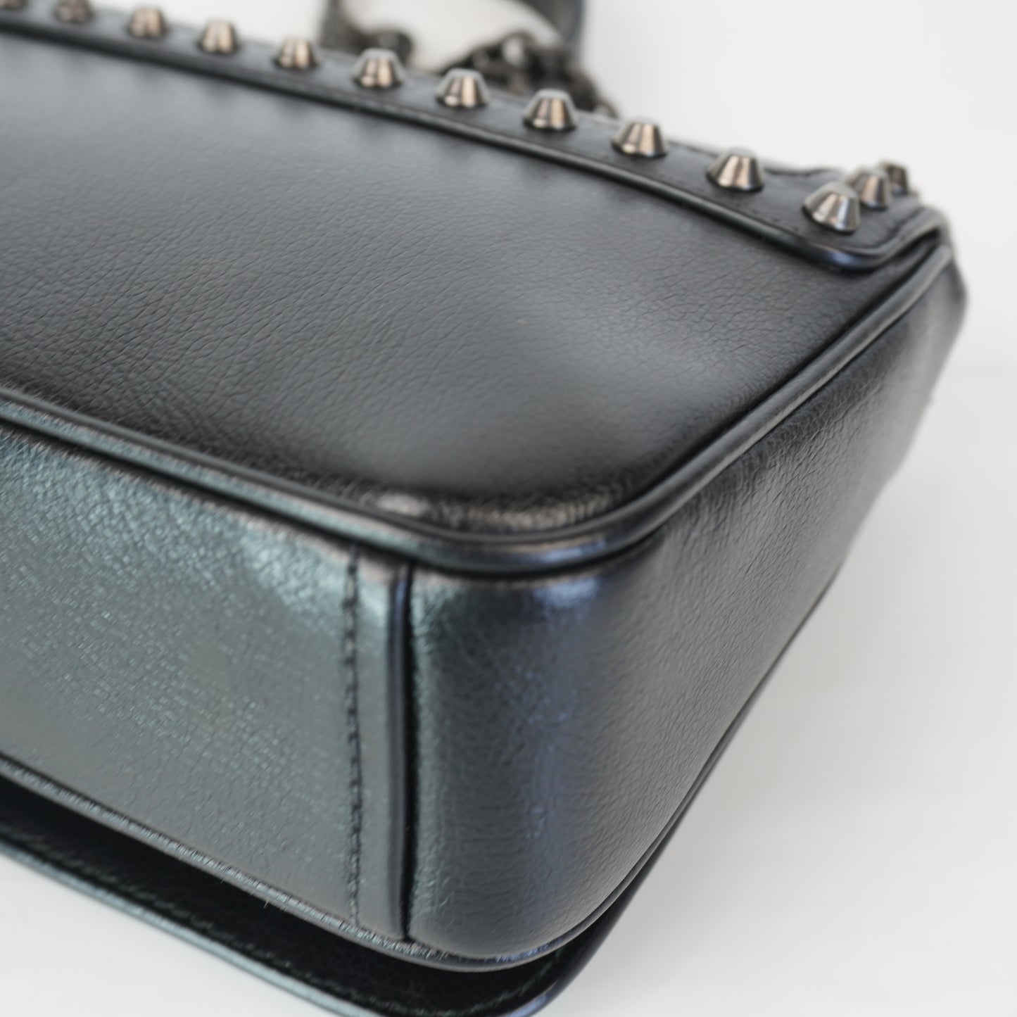 Prada Pattina Glace Studded