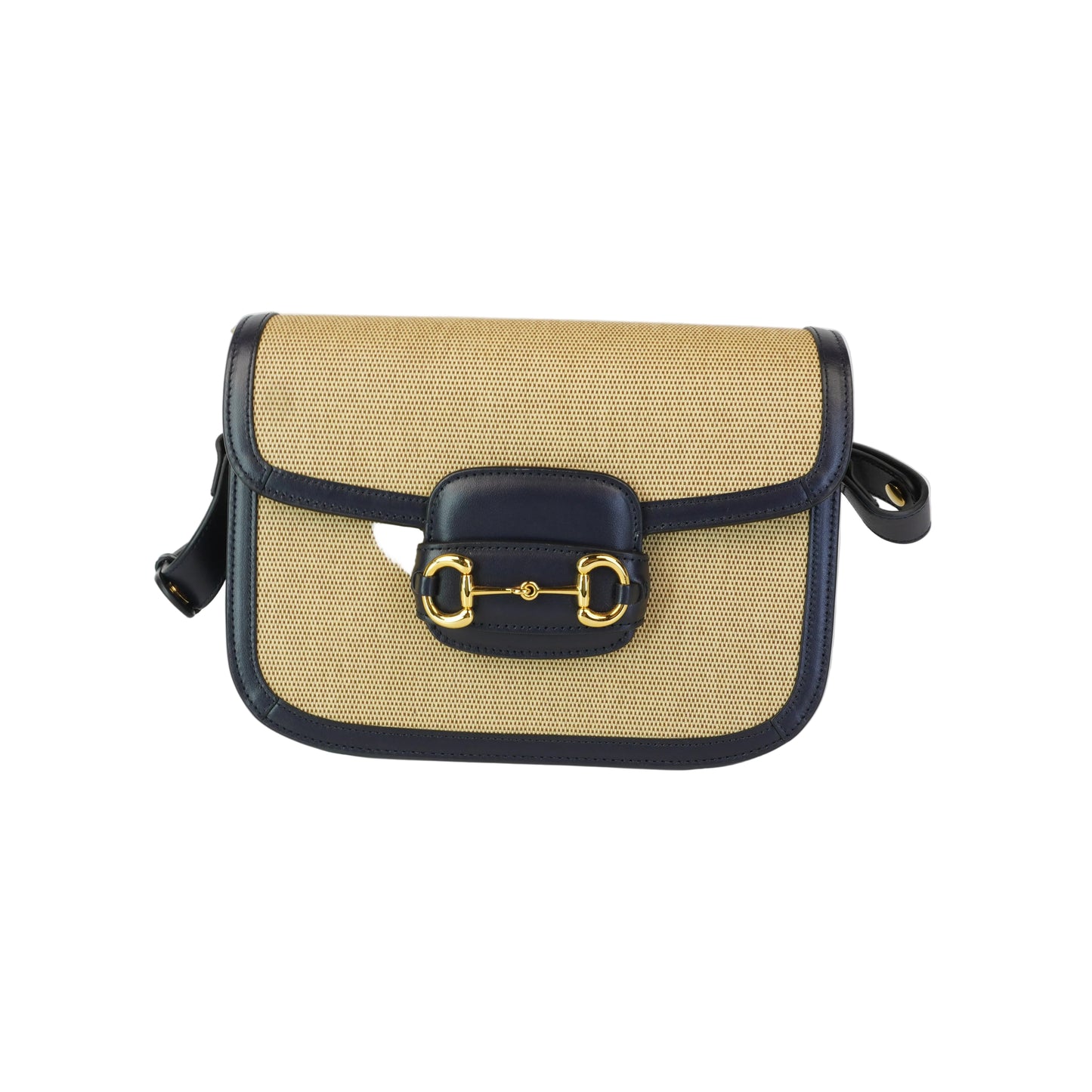 Gucci Horsebit 1955 Beige/Navy Blue