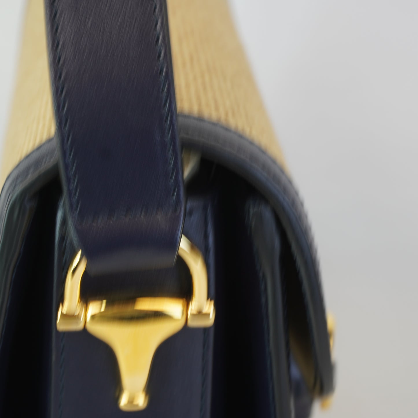Gucci Horsebit 1955 Beige/Navy Blue