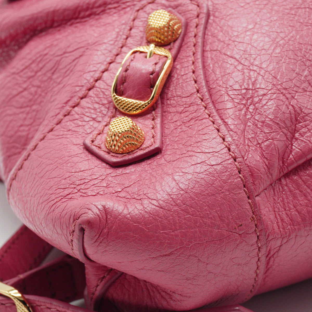 Balenciaga	Metallic Edge City Pink Bag GHW
