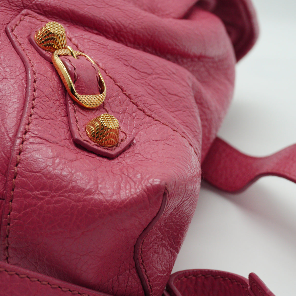 Balenciaga	Metallic Edge City Pink Bag GHW