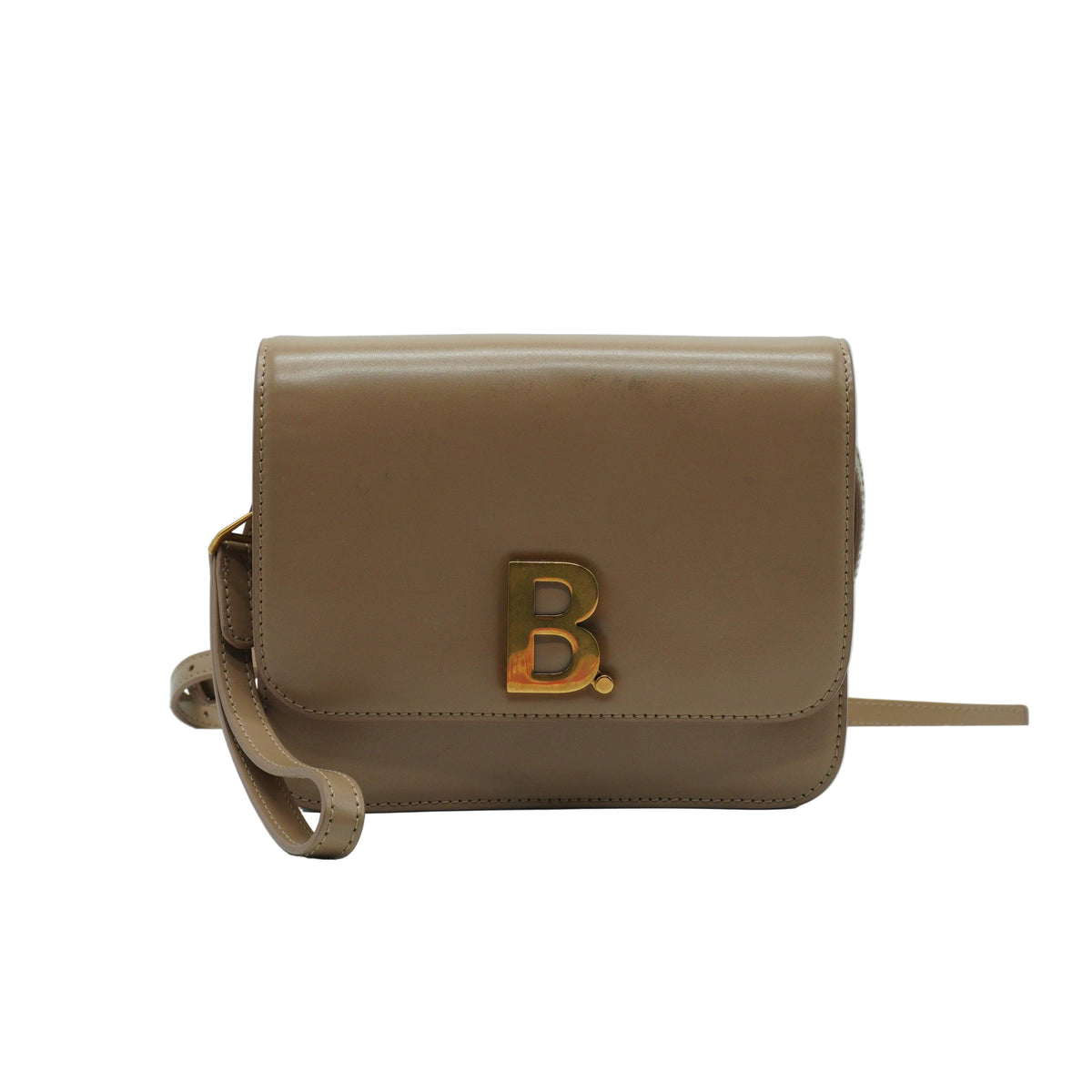 Balenciaga	B Small Crossbody Bag Tan GHW