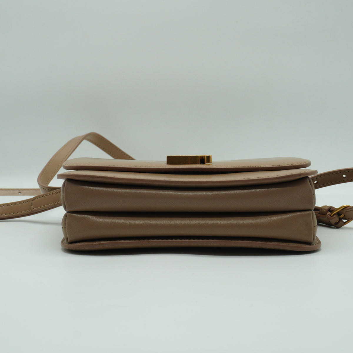 Balenciaga	B Small Crossbody Bag Tan GHW