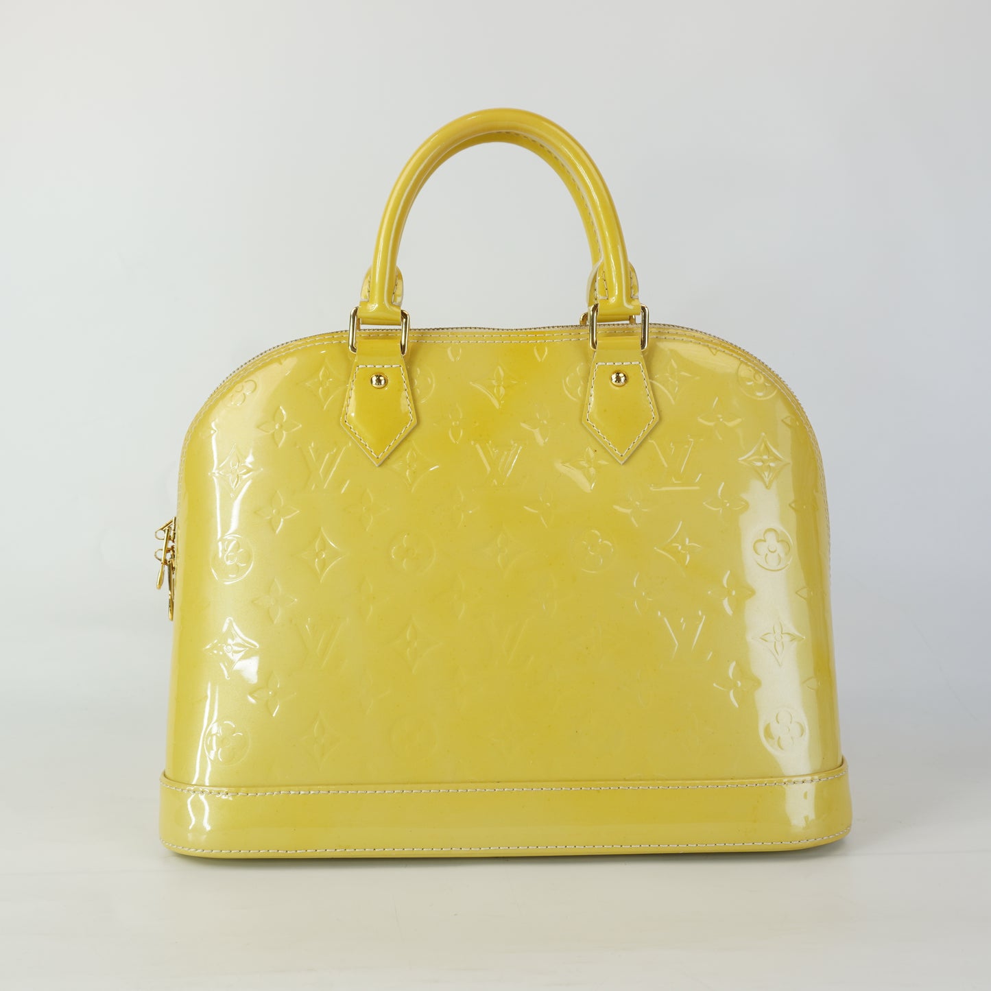 Louis Vuitton	Alma PM Yellow Mono Vernis Patent